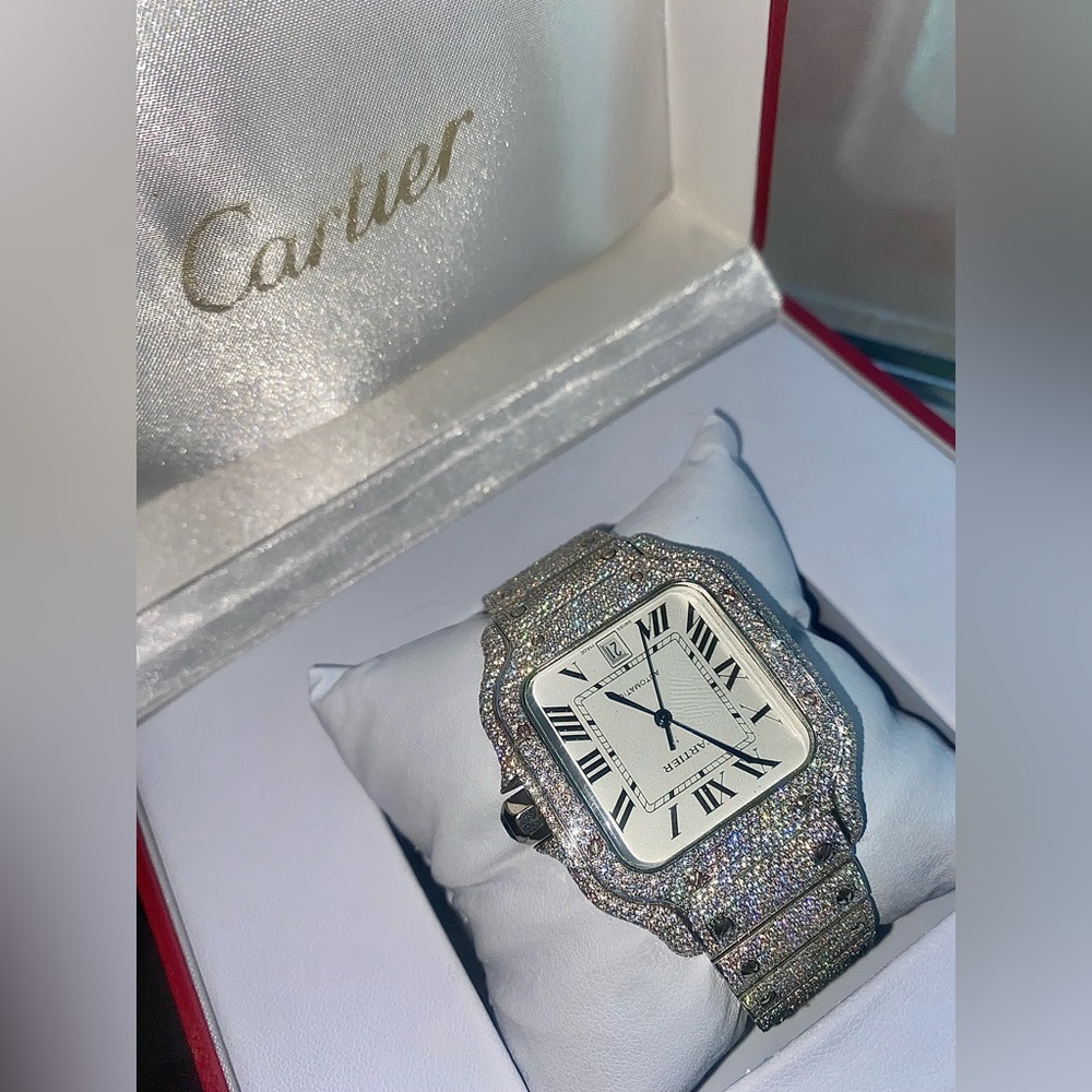 Cartier Iced Out Watch